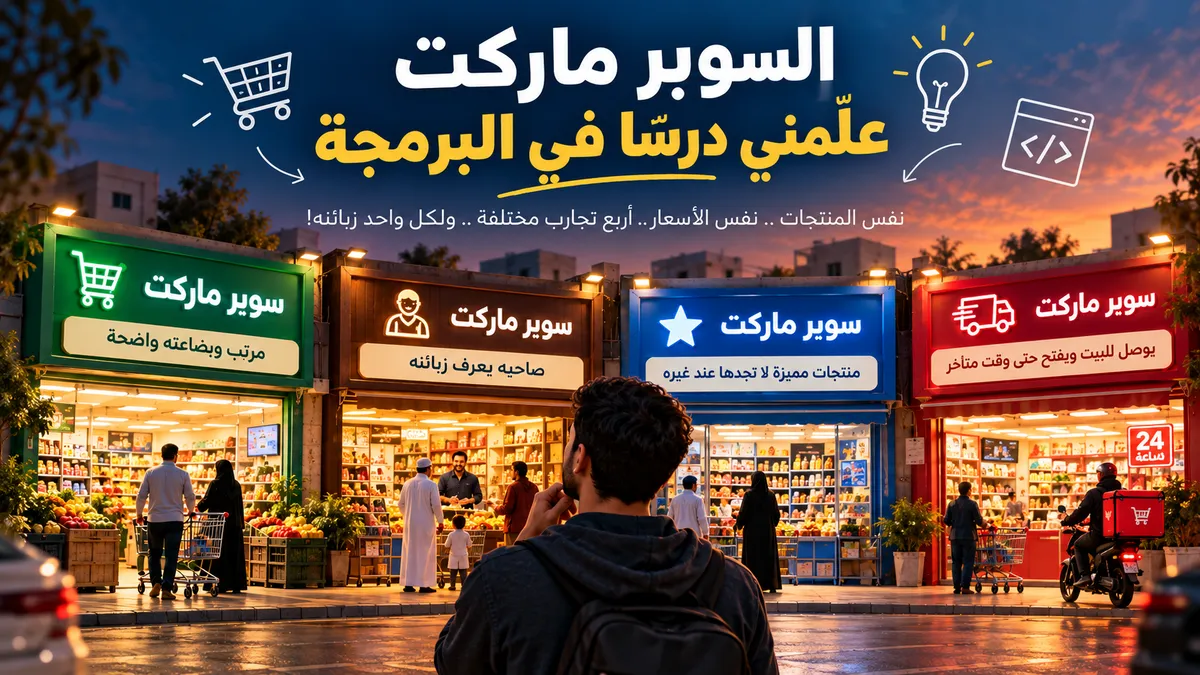 السوبر ماركت علّمني درسًا في البرمجة