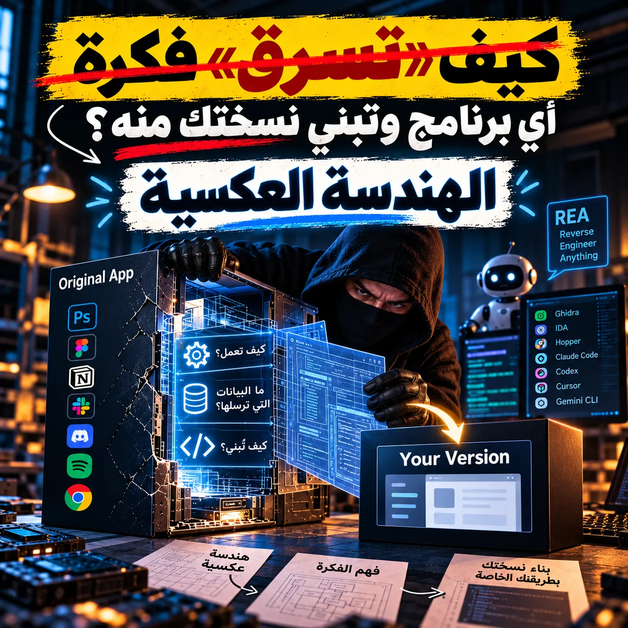 كيف «تسرق» فكرة أي برنامج وتبني نسختك منه