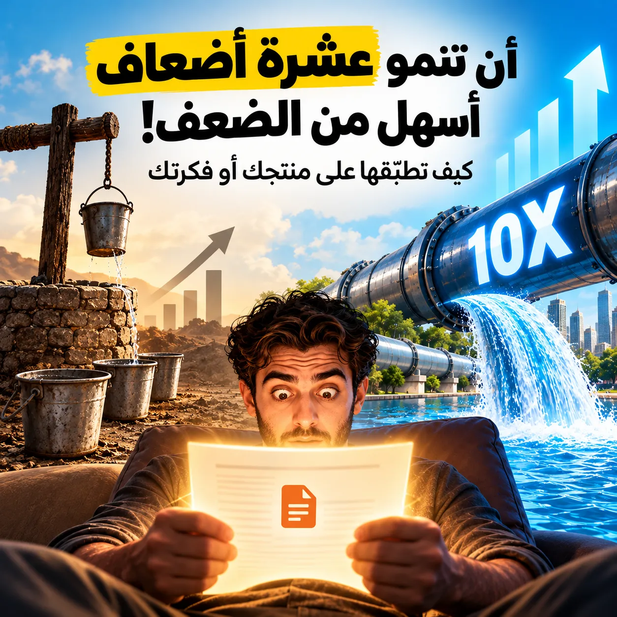 عشرة أضعاف أسهل من الضعف! كيف تطبّقها على منتجك أو فكرتك
