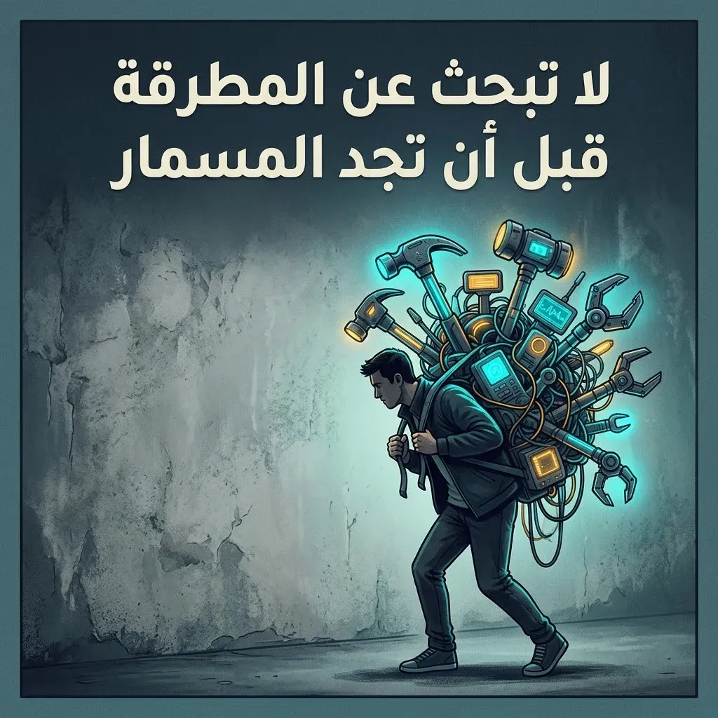 لا تبحث عن المطرقة قبل أن تجد المسمار