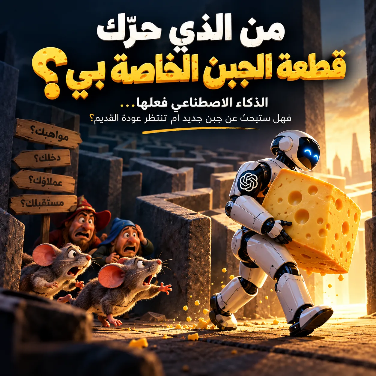 من الذي حرّك قطعة الجبن الخاصة بي؟